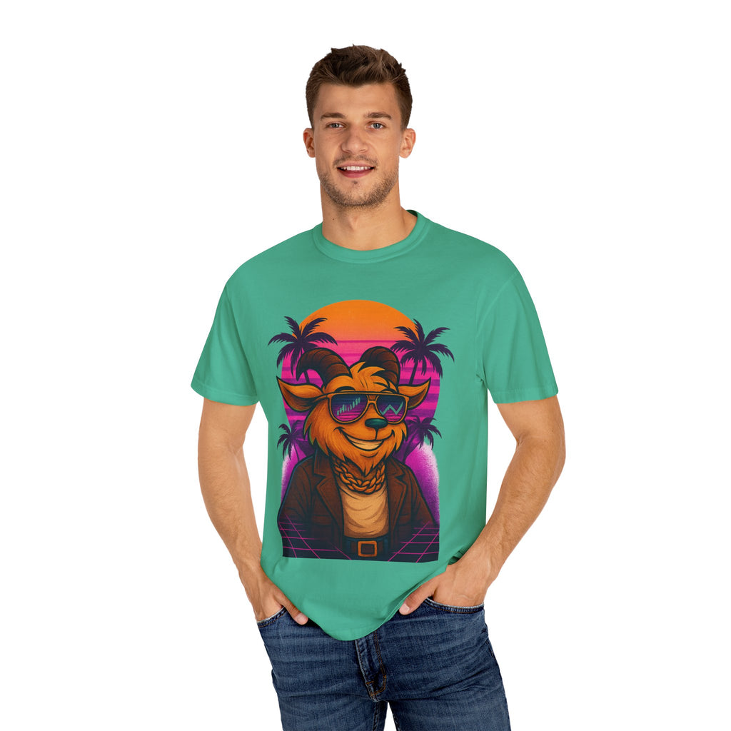 LIMITED EDITION GARMENT-DYED MALE PURPLE T-SHIRT