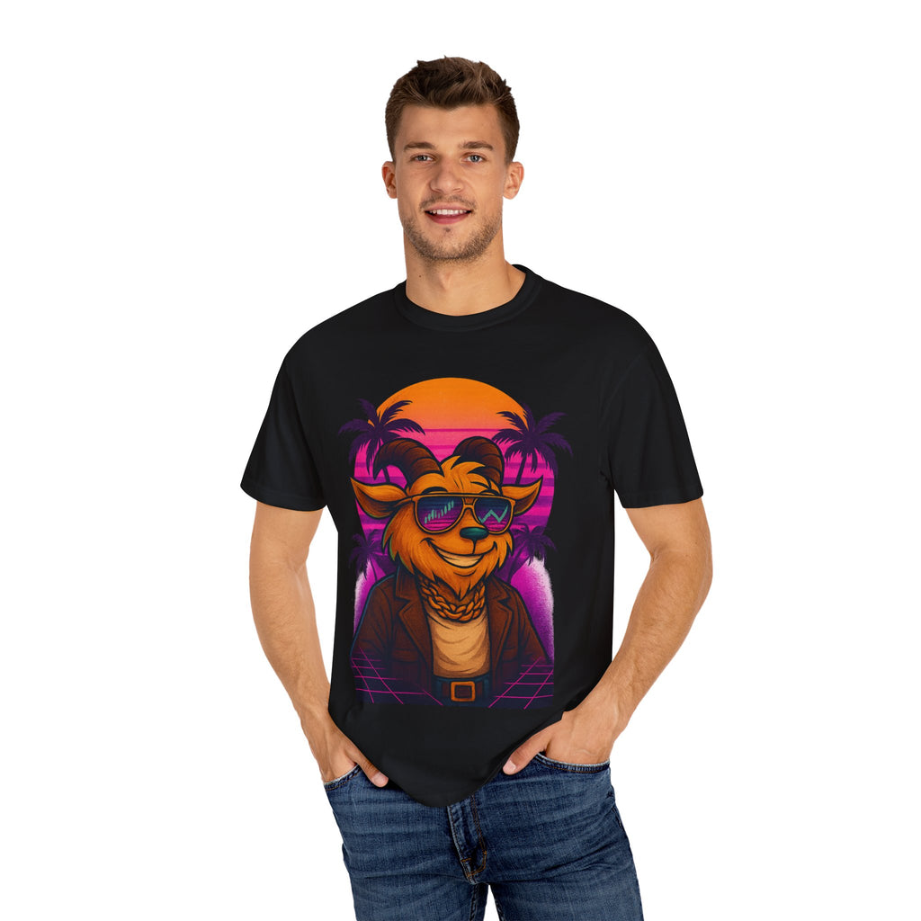 LIMITED EDITION GARMENT-DYED MALE PURPLE T-SHIRT