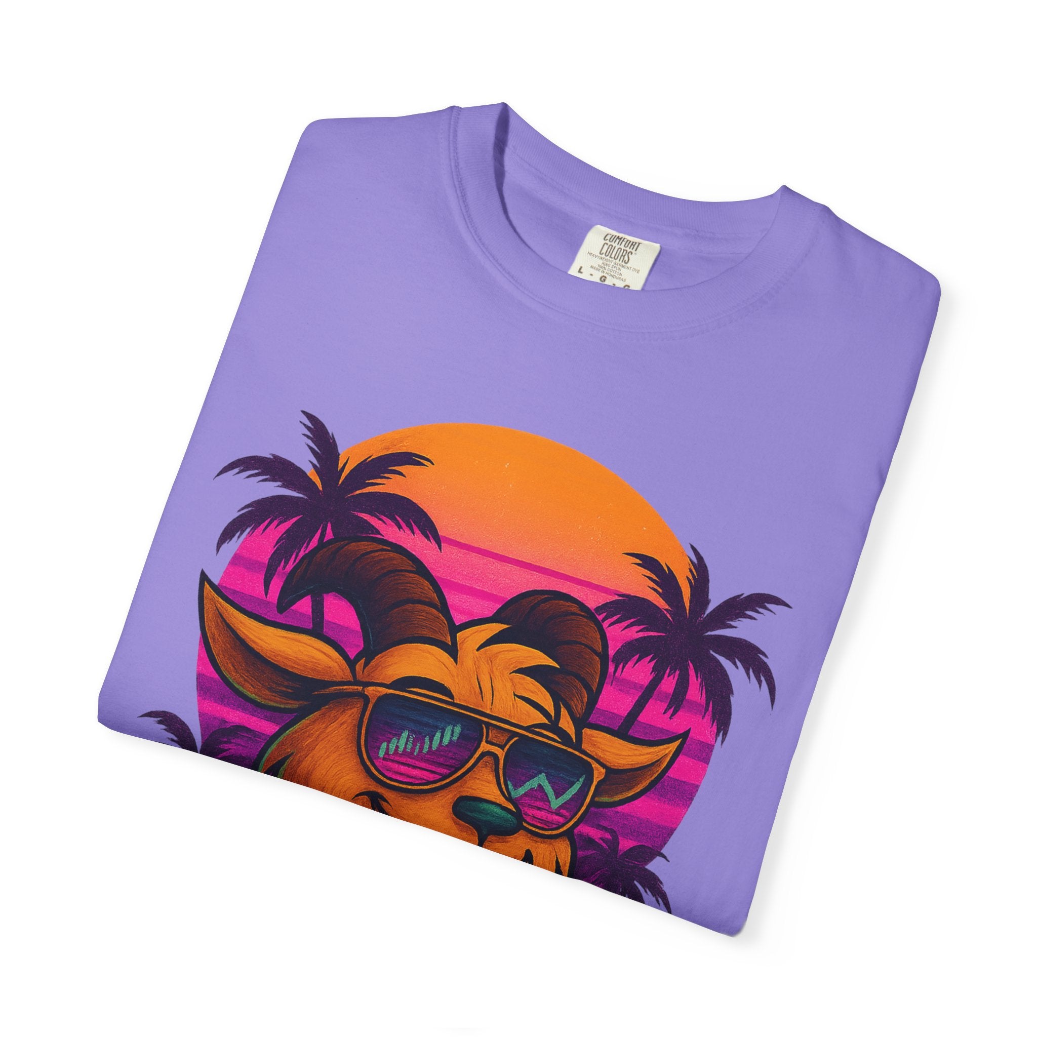 LIMITED EDITION GARMENT-DYED MALE PURPLE T-SHIRT