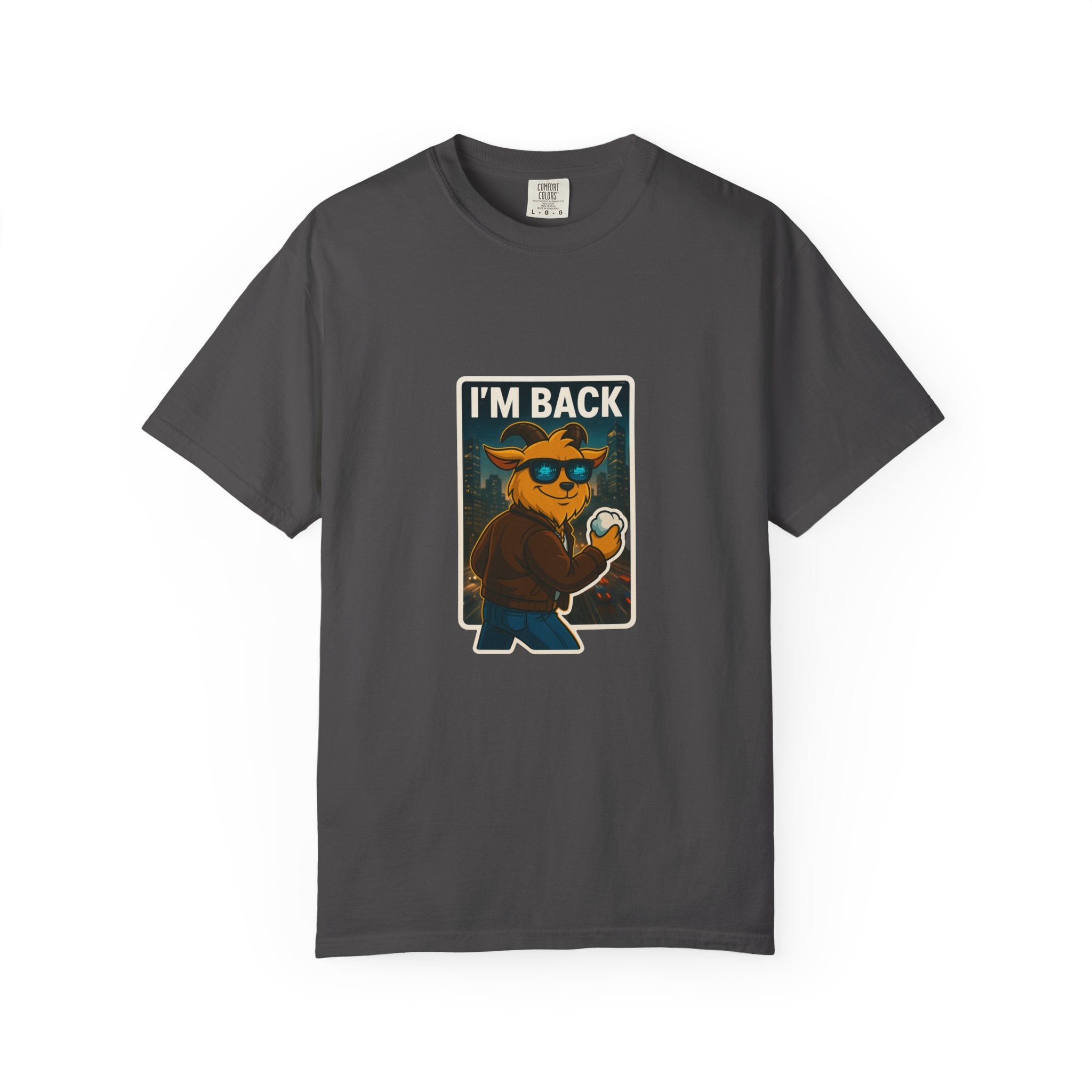 LIMITED EDITION GARMENT-DYED MALE BLACK T-SHIRT