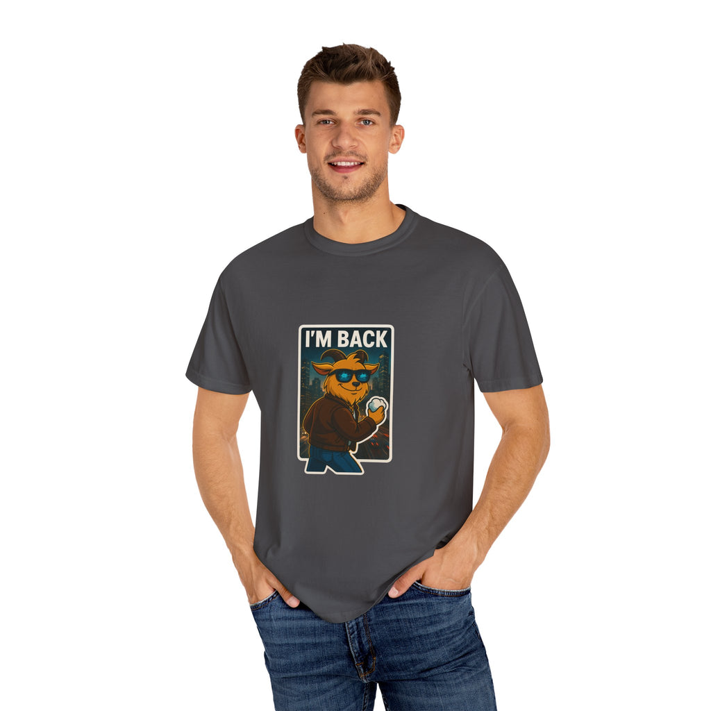LIMITED EDITION GARMENT-DYED MALE BLACK T-SHIRT