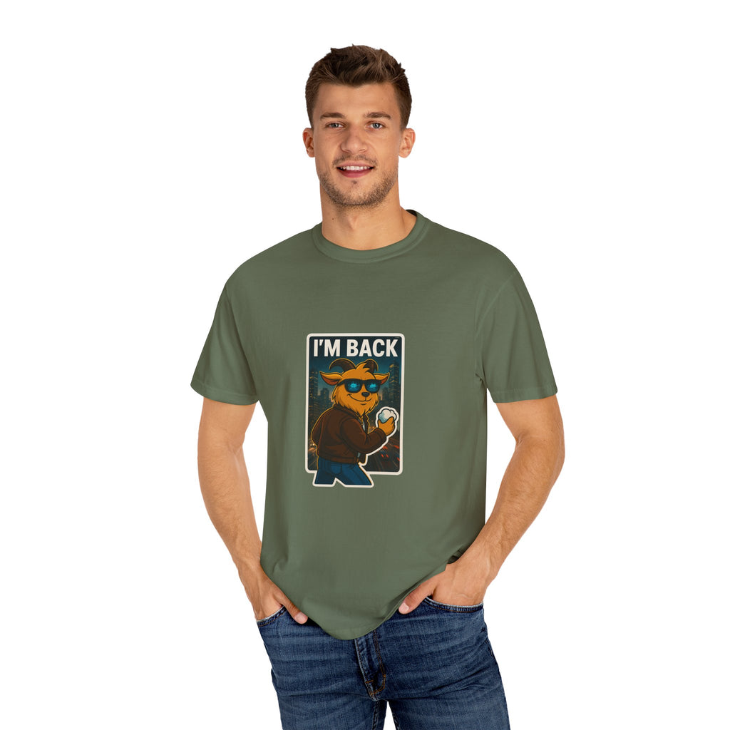 LIMITED EDITION GARMENT-DYED MALE BLACK T-SHIRT