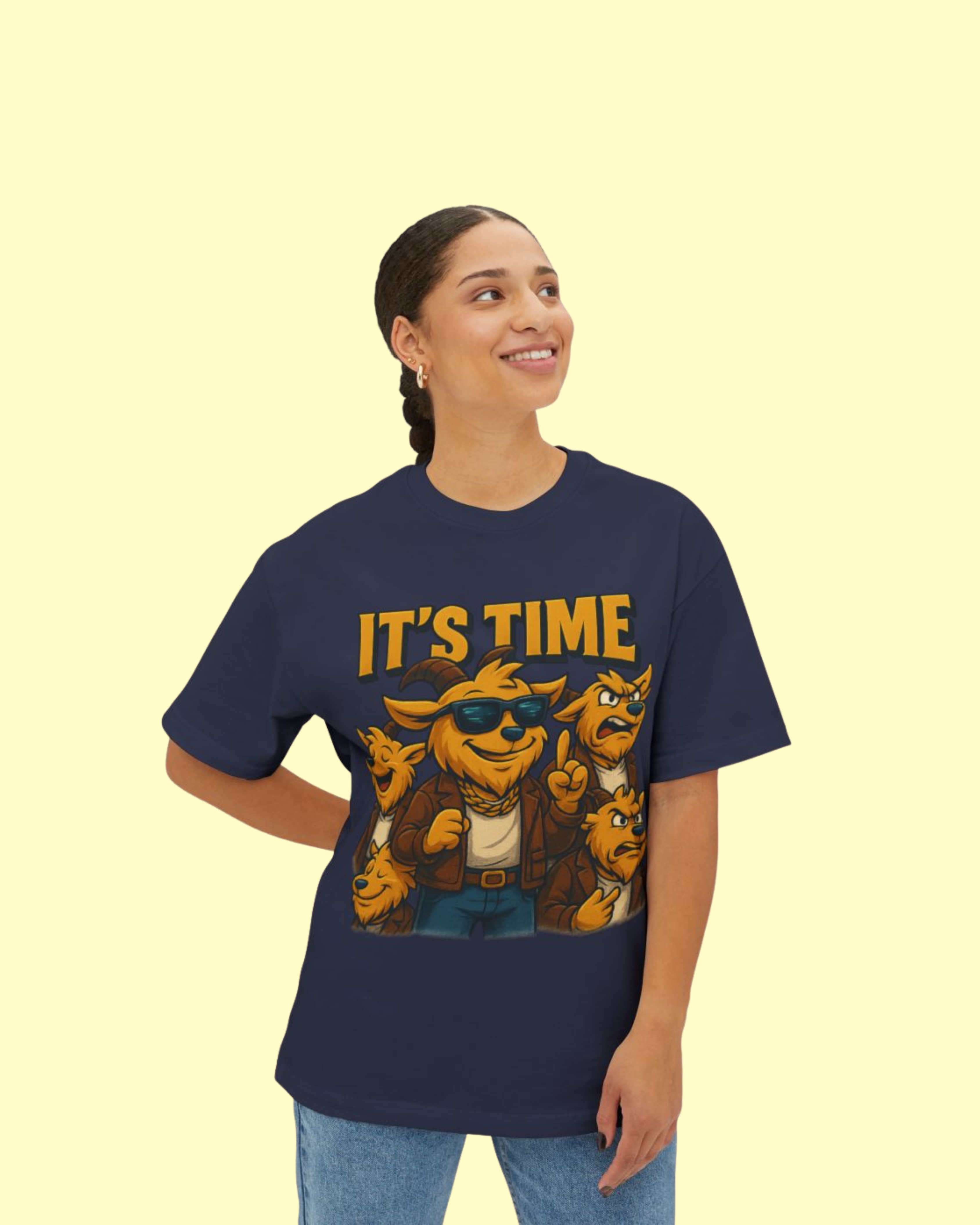LIMITED EDITION GOATEE UNISEX NAVY T-SHIRT